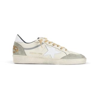 Golden Goose Green White Lace-Up Sneakers