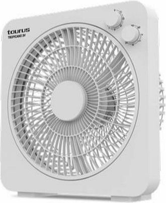 Taurus Ventilador De Suelo Tropicano 3v 35w De Potencia 5 Aspas 3 Velocidades Fijas Y Rejilla Giratoria Temporizador De 60 Min Asa De Transporte Pies Antides