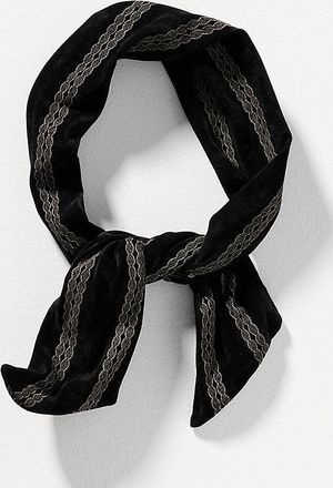 Anthropologie Velvet Twist-Top Wire Headband