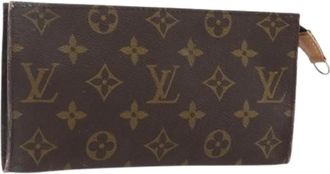 Louis Vuitton Pre-owned Canvas Clutch - Dames - Vintage Clutch - Bruin - ONE Size - Vintage