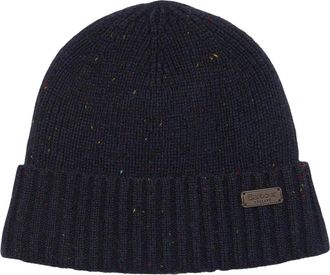 Barbour Fleck Beanie & Scarf Set - Heren - Hoeden - Blauw - ONE Size - Accessoires