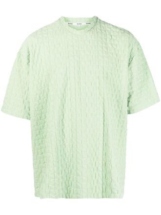 Sunnei debossed-monogram T-Shirt - Green