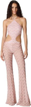 Missoni Flared Trousers In Lam&eacute; Viscose With Foliage Pattern in Multicoloured at Nordstrom, Size 38 It