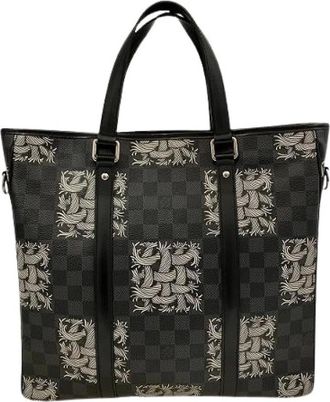 Louis Vuitton Pre-owned Tote Bags, male, Black, Size: ONE SIZE Pre-owned Christopher Nemeth Damier Graphite Tote Bag