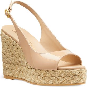 Stuart Weitzman Island Espadrille Wedge Sandal in Adobe/Natural at Nordstrom Rack, Size 10.5