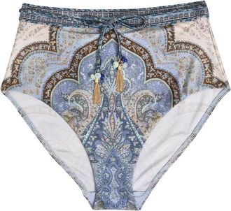 Zimmermann Wanderlust Patterned Bikini Briefs - Multicoloured 1 - 2 (UK 12 / M)