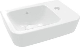 Villeroy & Boch V&b Handwaschbecken O.novo Compact 360x250mm Be Links Ohne &Uuml;berlauf Wei&szlig;