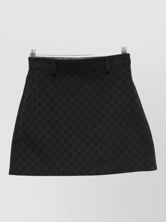 Gucci logo-jacquard mini skirt