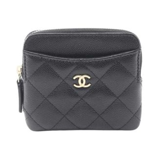 Chanel Pre-owned Wallets, female, Black, Size: ONE SIZE Pre-owned Matelasse Coin Purse