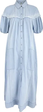 Free People On The Road Chambray Maxi Dress - Denim - XS (UK 4-6 / XS) - XS (UK 4-6 /xs)