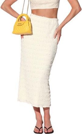 Walter Baker Roya Ruffle Midi Skirt in Cream Lace at Nordstrom Rack, Size X-Small