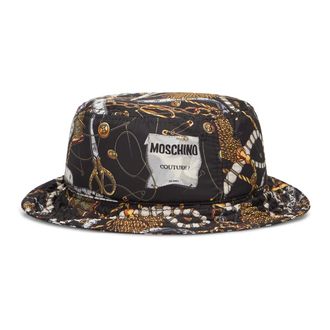 Moschino Bucket Hat with Prints - female - Moschino - Accessories - Multicolor - S - Accessories