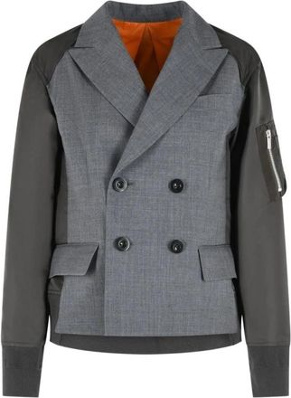sacai Jassen - Dames - Bomber jackets - Veelkleurig - M - Jassen