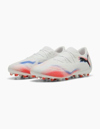 Puma Mens Future 8 Match Low Mg Firm Ground Football Boots - White - Size: 11.5