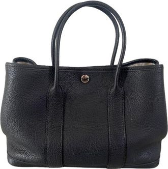 Hermès Black Calfskin Garden Party 30 Bag