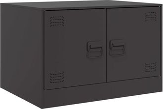 vidaXL Coffee Table Black 67x50x44 cm Steel Vidaxl