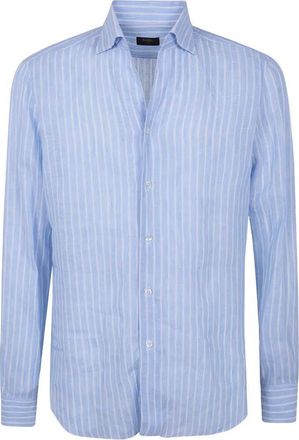 Barba Classic Linen Stripes Shirt