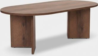 M&S Collection Tavolino Da Salotto Moderno In Melaminico 119x60 Cm Sable - Marrone Noce
