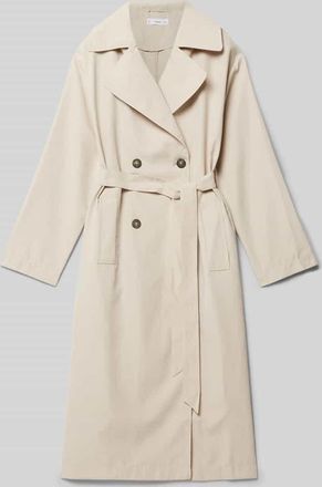 Mango Trenchcoat mit Bindeg&uuml;rtel Modell nantes in Beige, Gr&ouml;&szlig;e L