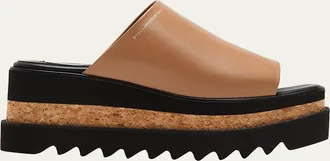 Stella McCartney Sneak-Elyse Alter Sporty Mat Platform Sandals