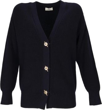 Elisabetta Franchi Cardigans - Dames - Vesten - Blauw - L - Truien & Vesten