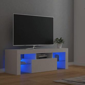 vidaXL Vidaxl - Mobile Porta tv con Luci led Bianco 120x35x40 cm
