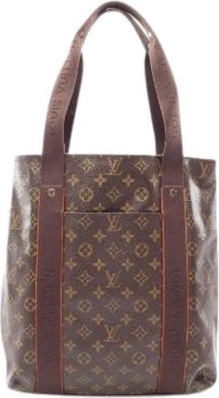 Louis Vuitton Pre-owned Cabas Beaubourg Monogram Tote Bag - Heren - Vintage Shopper - Bruin - ONE Size - Leer - Vintage