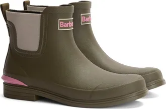 Barbour Abbeyfield Wellington Boot in Olive at Nordstrom, Size 8