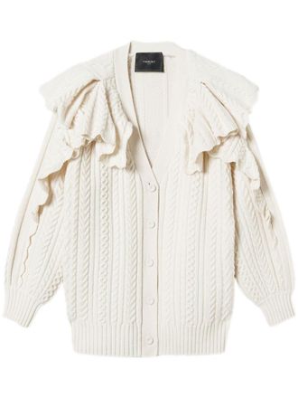 Twin-Set Vest met ruches - Wit