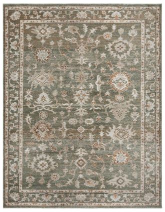 Safavieh Alfombra polipropileno/poli&eacute;ster verde/marfil 122 x 183 cm
