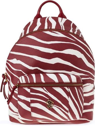 Roberto Cavalli Zebra Print Backpack