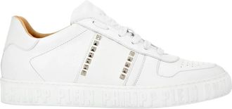 Philipp Plein Lo-Top Sneakers Studs - unisex - Sneakers - Wit - 36 EU - Leer - Schoenen