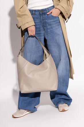 Furla Lara Large Shoulder Bag, Womens, Cream