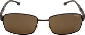 Carrera Polarized Bronze Rectangular Mens Sunglasses CARRERA 8037/S 0VZH/SP 58