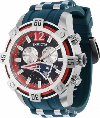 Invicta Mens Nfl Scuba Fusion Quartz Watch In New England Patriots