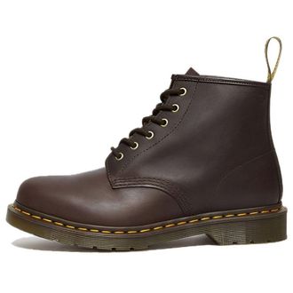 Dr. Martens 101 Crazy Horse Leather Ankle Boots Dark Brown 27761201