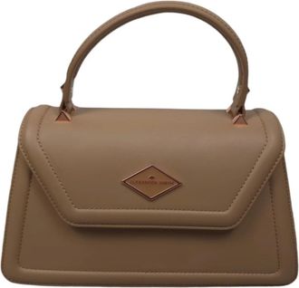 Alexander Smith Eco Leren Mini Tas Elisabeth - Dames - Handtassen - Bruin - ONE Size - Leer - Tassen