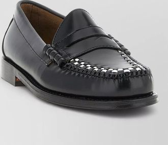 G.H. Bass & Co. leather weave loafers