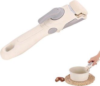 OEM Mango Desmontable Para Sart&eacute;n - Mango De Repuesto Para Utensilios De Cocina - Cocina Segura - Ajuste Universal - 19 X 32 X 4 Cm - Beige