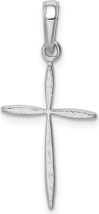 Diamond2Deal 14k Gold Polished Cross With Tapered Ends Pendant
