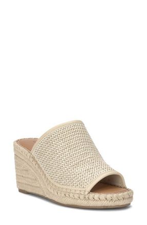 Lucky Brand Cabriah Wedge Sandal in Stucco/Stucc Pcpdwl at Nordstrom, Size 12