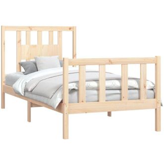 vidaXL Bed Frame without Mattress Solid Wood Pine 90x200 cm vidaXL