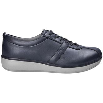 Joya Emma Leather Womens Lace Up Shoes - Navy - Size:UK 5.5