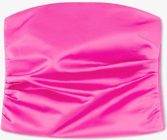 Ganni Top in Duchesse Satin - Size 10/12 Pink