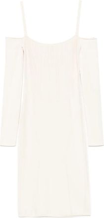 MUGLER Boning Detail Knit Dress - Womens - Polyester/Viscose