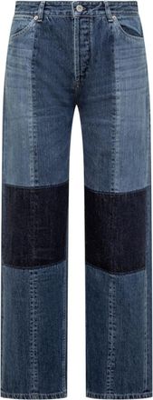 Jil Sander Blue Straight Mid Rise Jeans