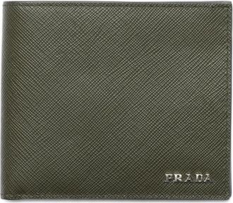 Prada Portafoglio in pelle Saffiano - Verde
