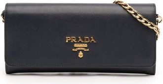 Prada Pre-owned Prada Saffiano Lux Wallet On Chain Ladies A35NADMWWMKKCOOF