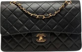 Chanel Pre-owned Vintage Schoudertas - Dames - Vintage Schoudertas - Zwart - ONE Size - Leer - Vintage