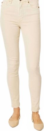 Judy Blue High Waisted Tummy Control Skinny Jeans In Beige